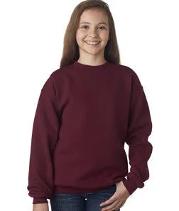 18000B Gildan Youth Heavy BlendCrew Neck Sweatshirt Maroon