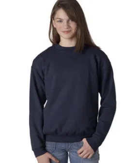 18000B Gildan Youth Heavy BlendCrew Neck Sweatshirt Navy