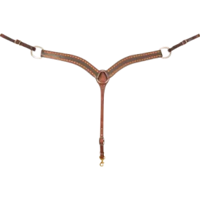 2-inch Breastcollar with Dark Framed Diamond Tooling