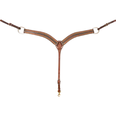 2-inch Breastcollar with Dark Framed Diamond Tooling