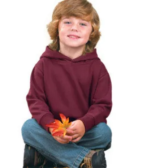 3326 Rabbit Skins Toddler Hooded Sweatshirt with Pockets Maroon