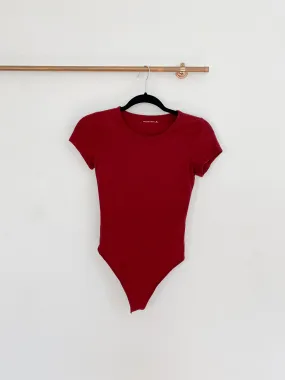 Abercrombie & Fitch Burgundy Bodysuit XS