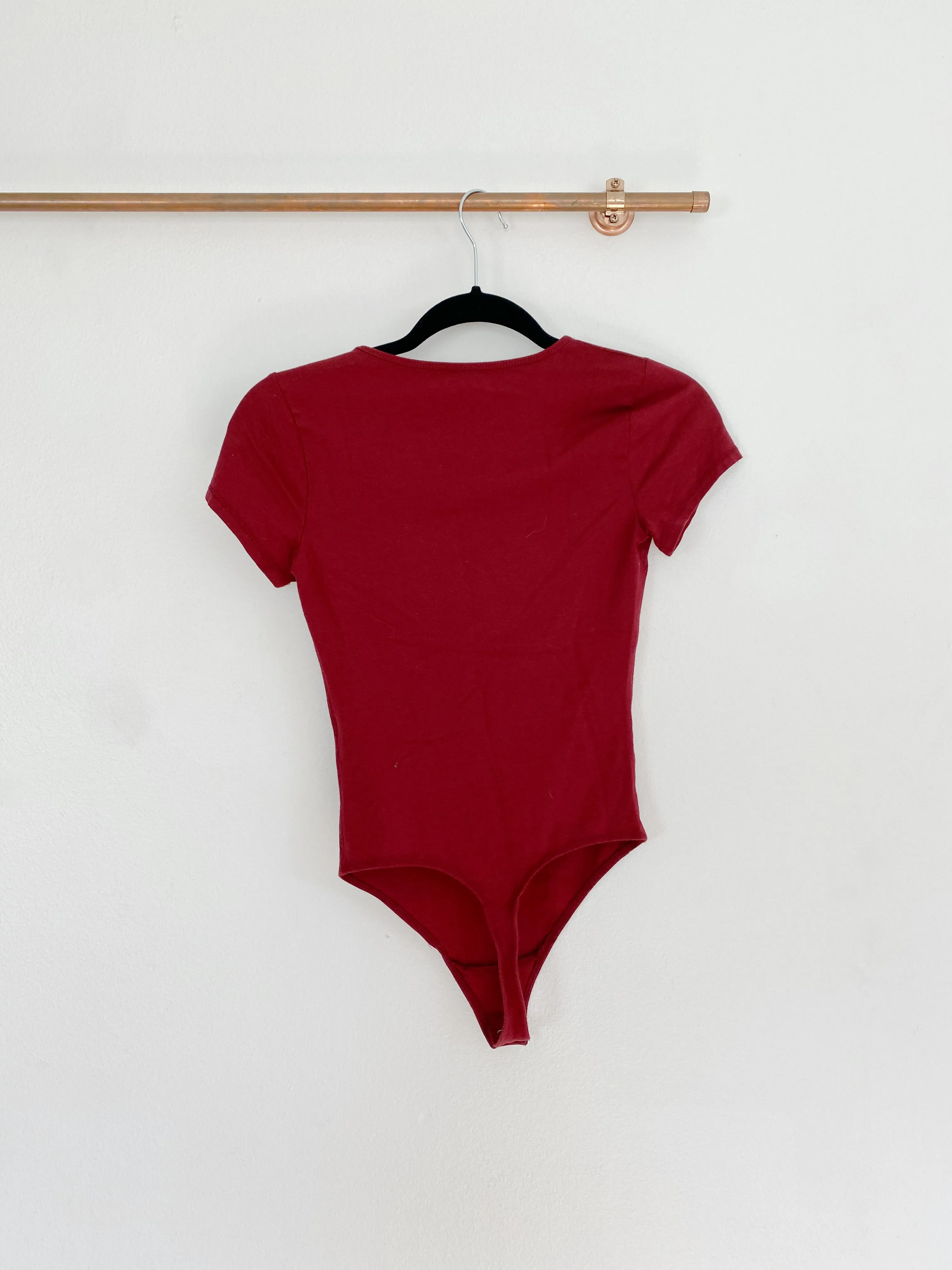 Abercrombie & Fitch Burgundy Bodysuit XS
