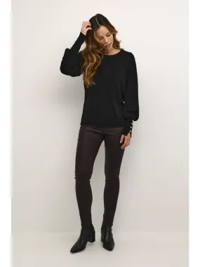 Allie pearls pullover Black