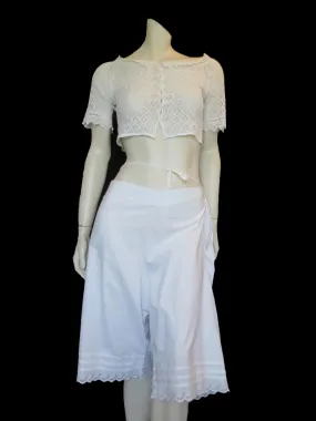 Antique Edwardian Drawers, Knickers, Culottes - Large