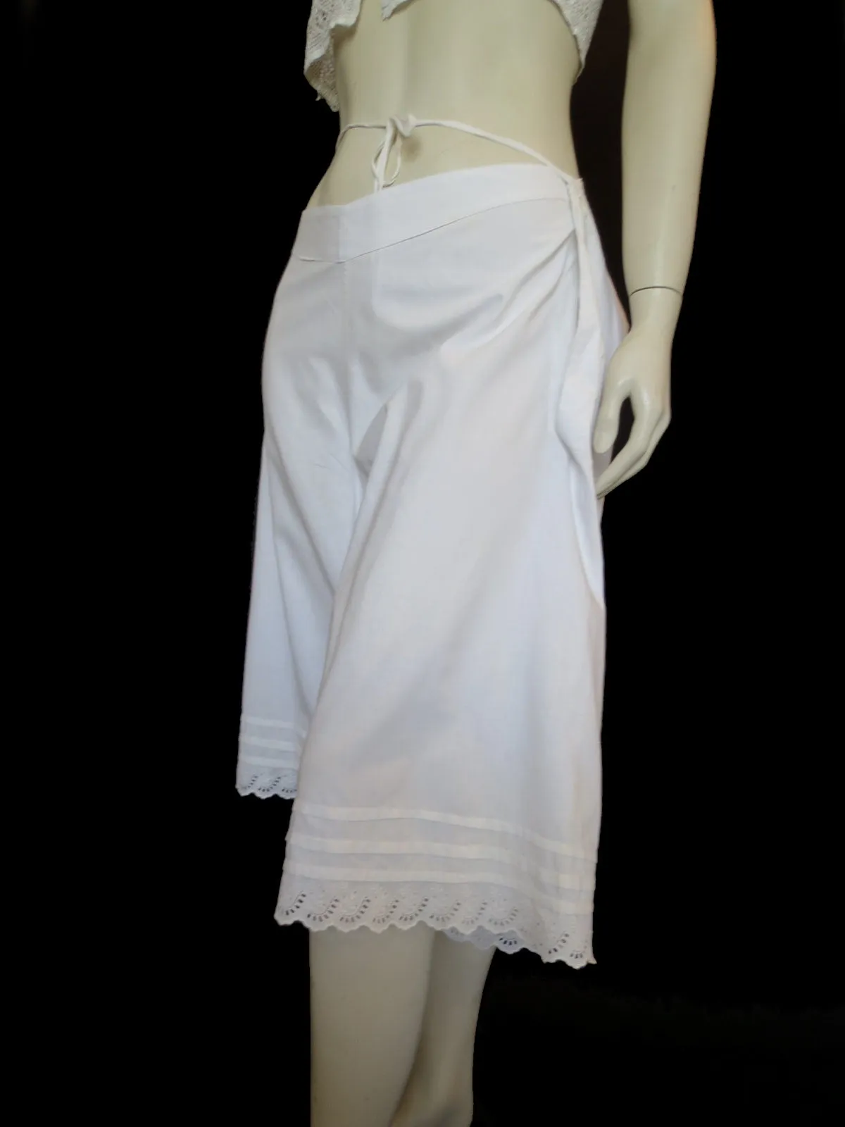 Antique Edwardian Drawers, Knickers, Culottes - Large