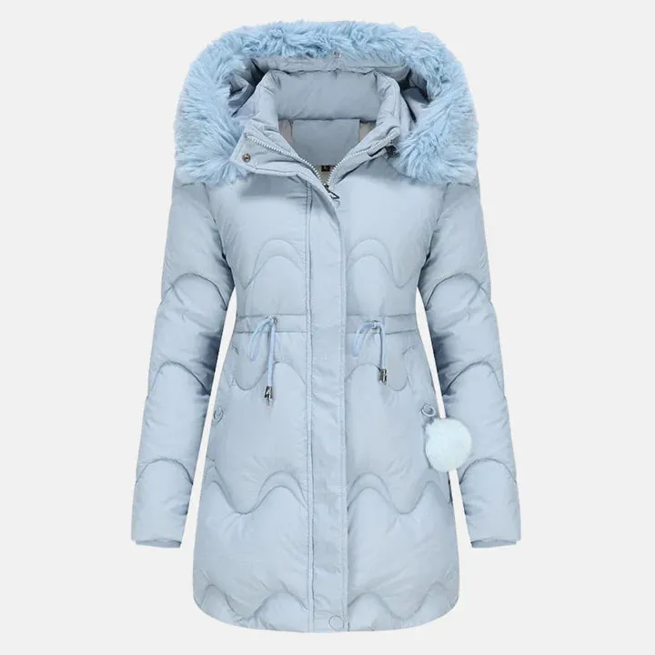 Atelier Parka | Luxuriöser langer Winterparka mit Fellkragen für Damen