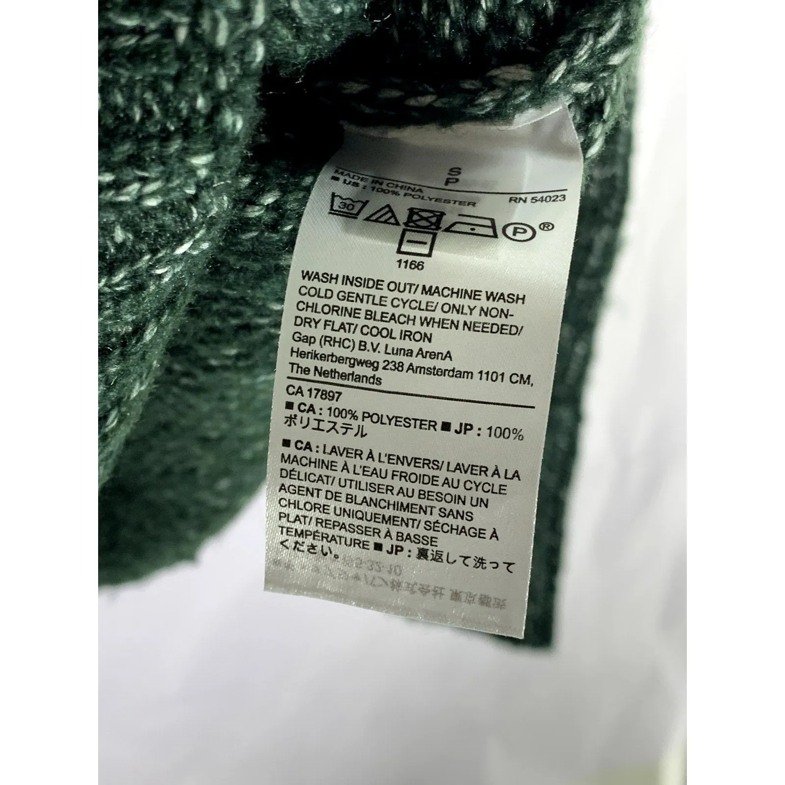 BANANA REPUBLIC Women's Dark Green Knit Mock-Neck Oversized Pullover Sweater SZS