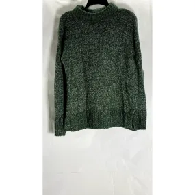 BANANA REPUBLIC Women's Dark Green Knit Mock-Neck Oversized Pullover Sweater SZS