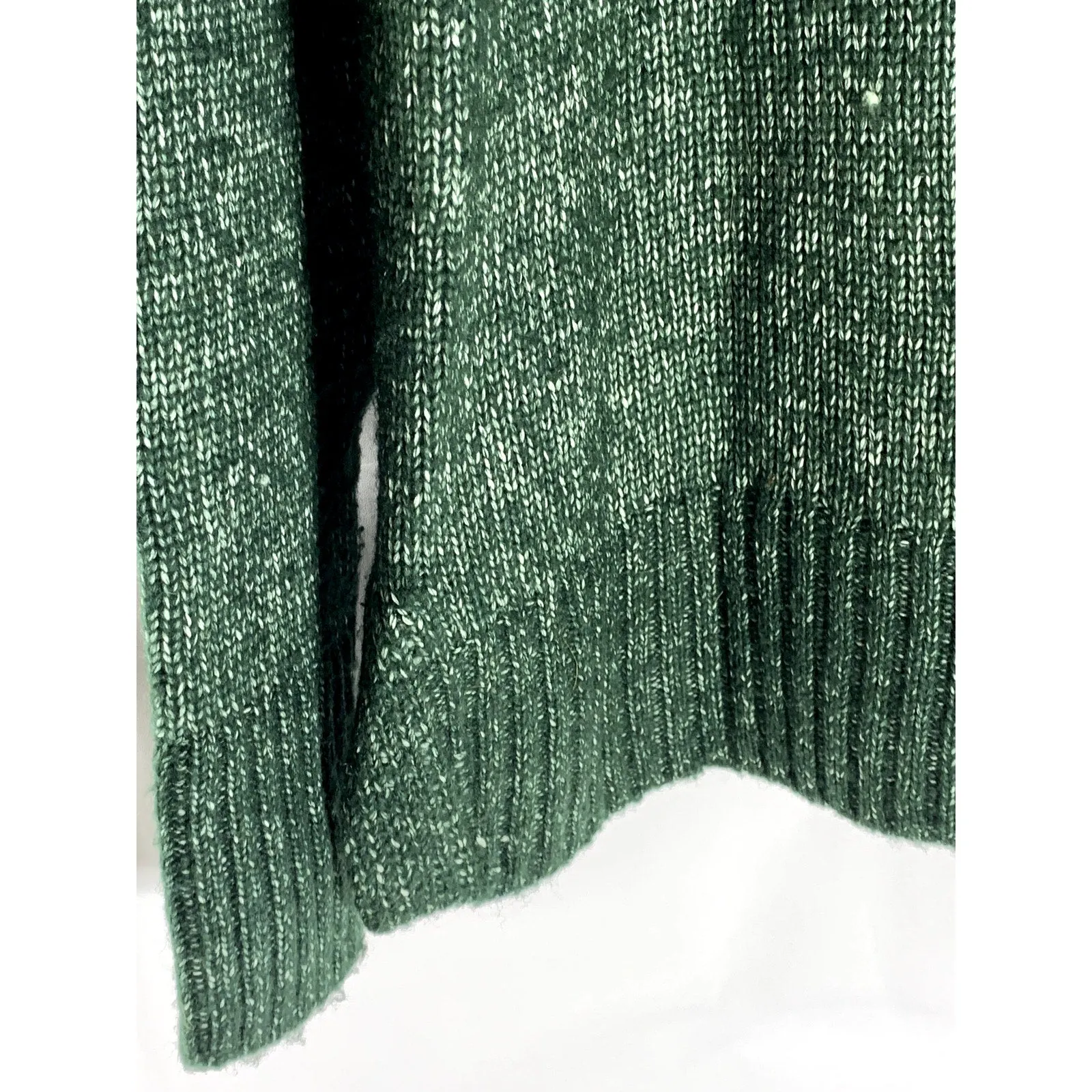 BANANA REPUBLIC Women's Dark Green Knit Mock-Neck Oversized Pullover Sweater SZS
