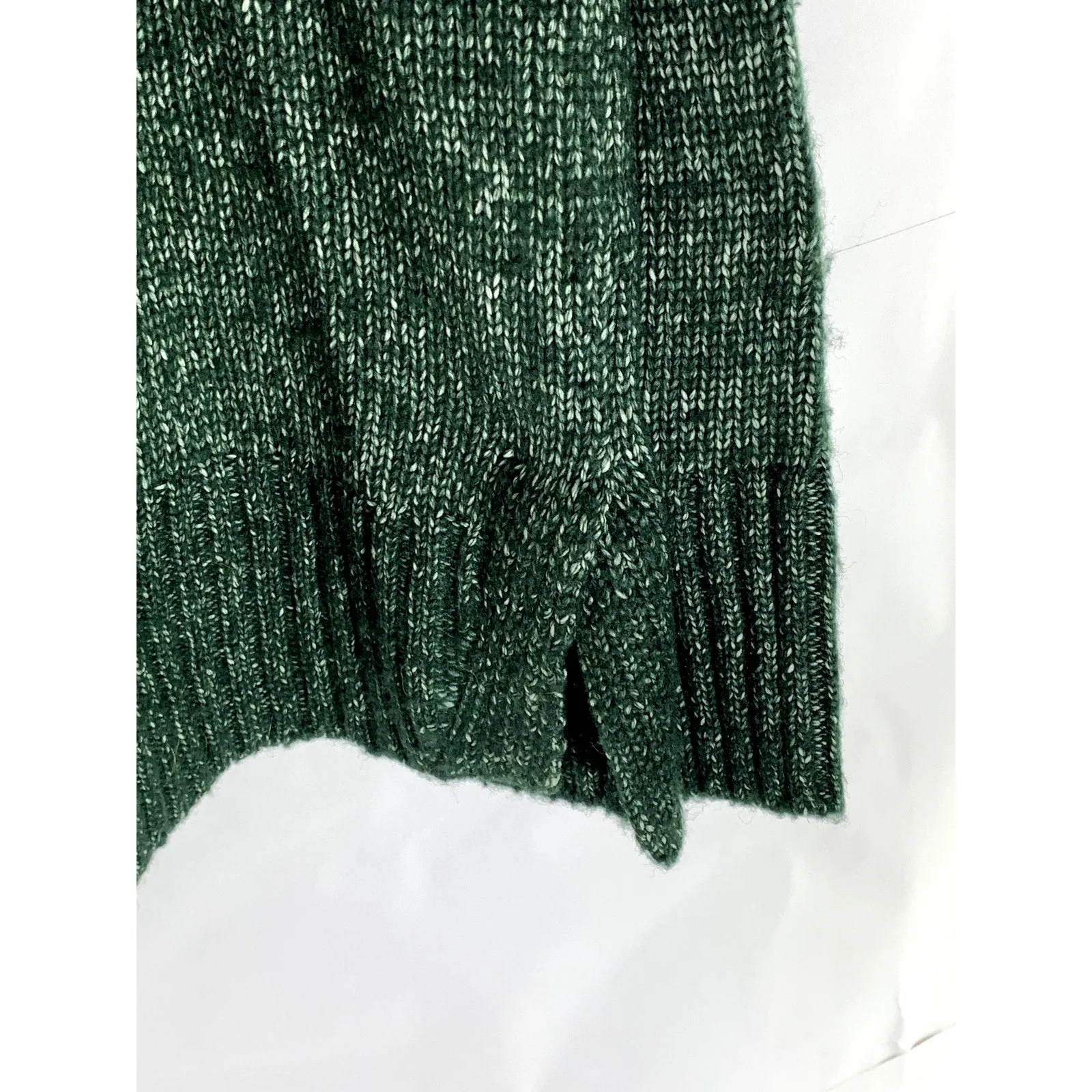 BANANA REPUBLIC Women's Dark Green Knit Mock-Neck Oversized Pullover Sweater SZS