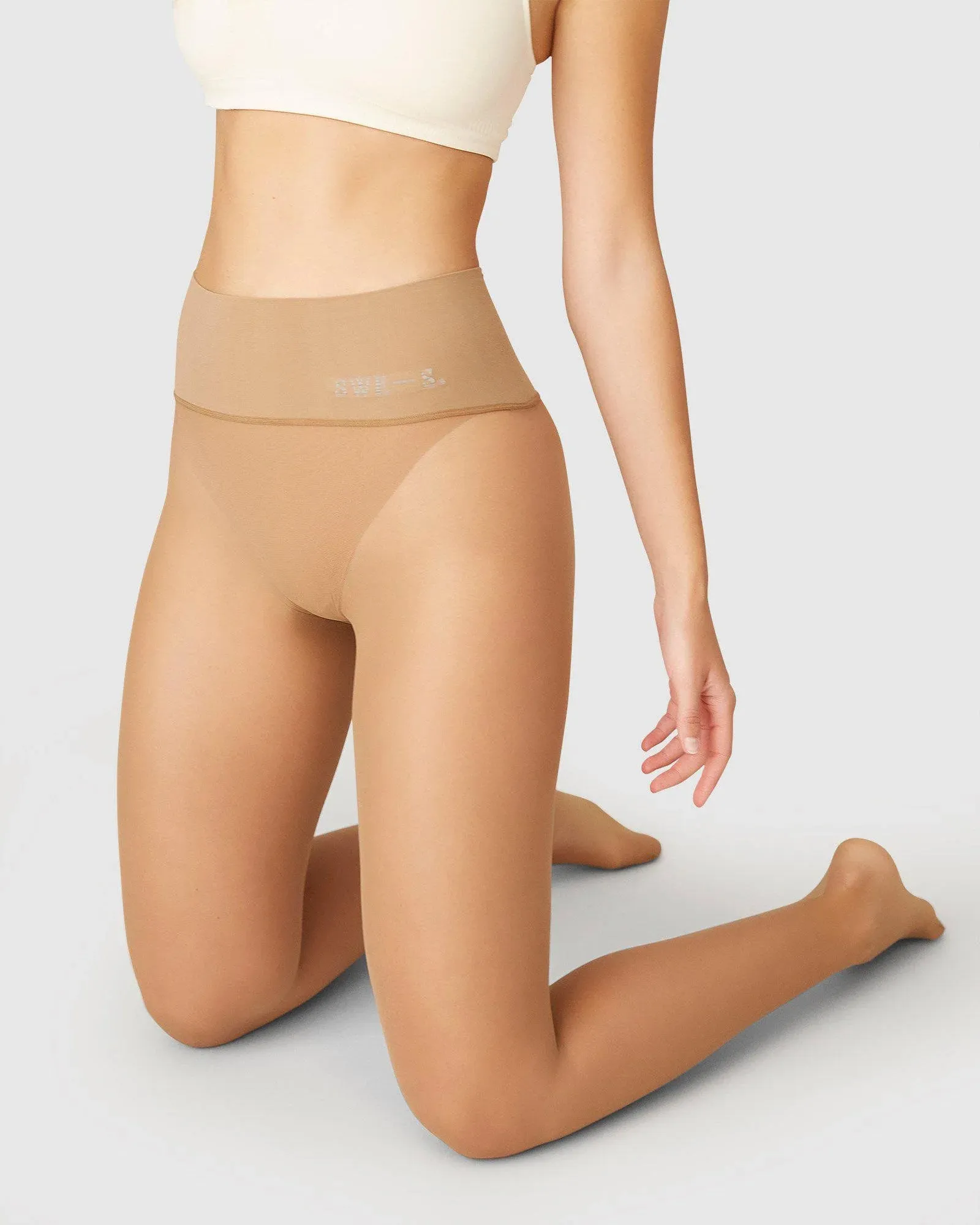 Beata seamless 15 den tights - caramel