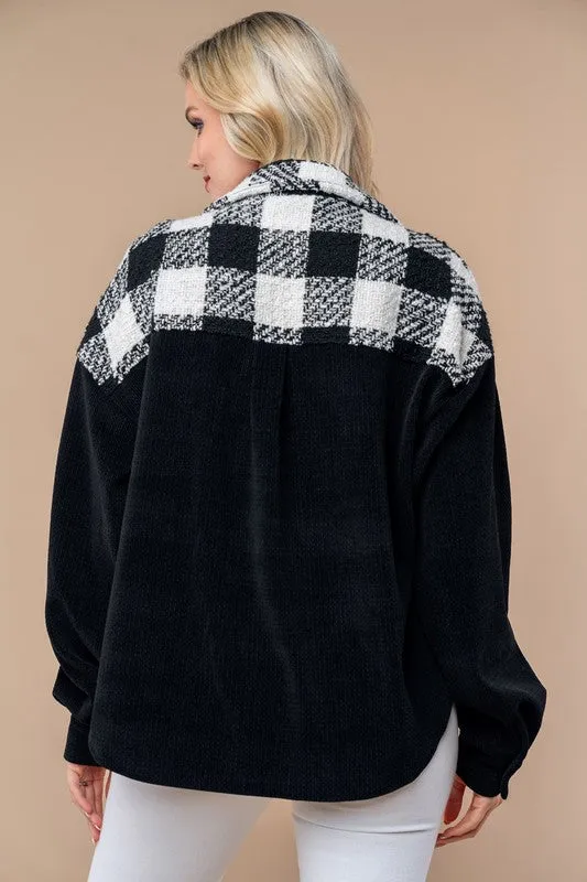 Black & Plaid Shacket