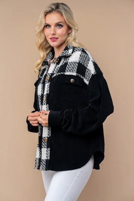 Black & Plaid Shacket