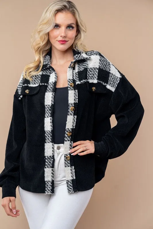 Black & Plaid Shacket