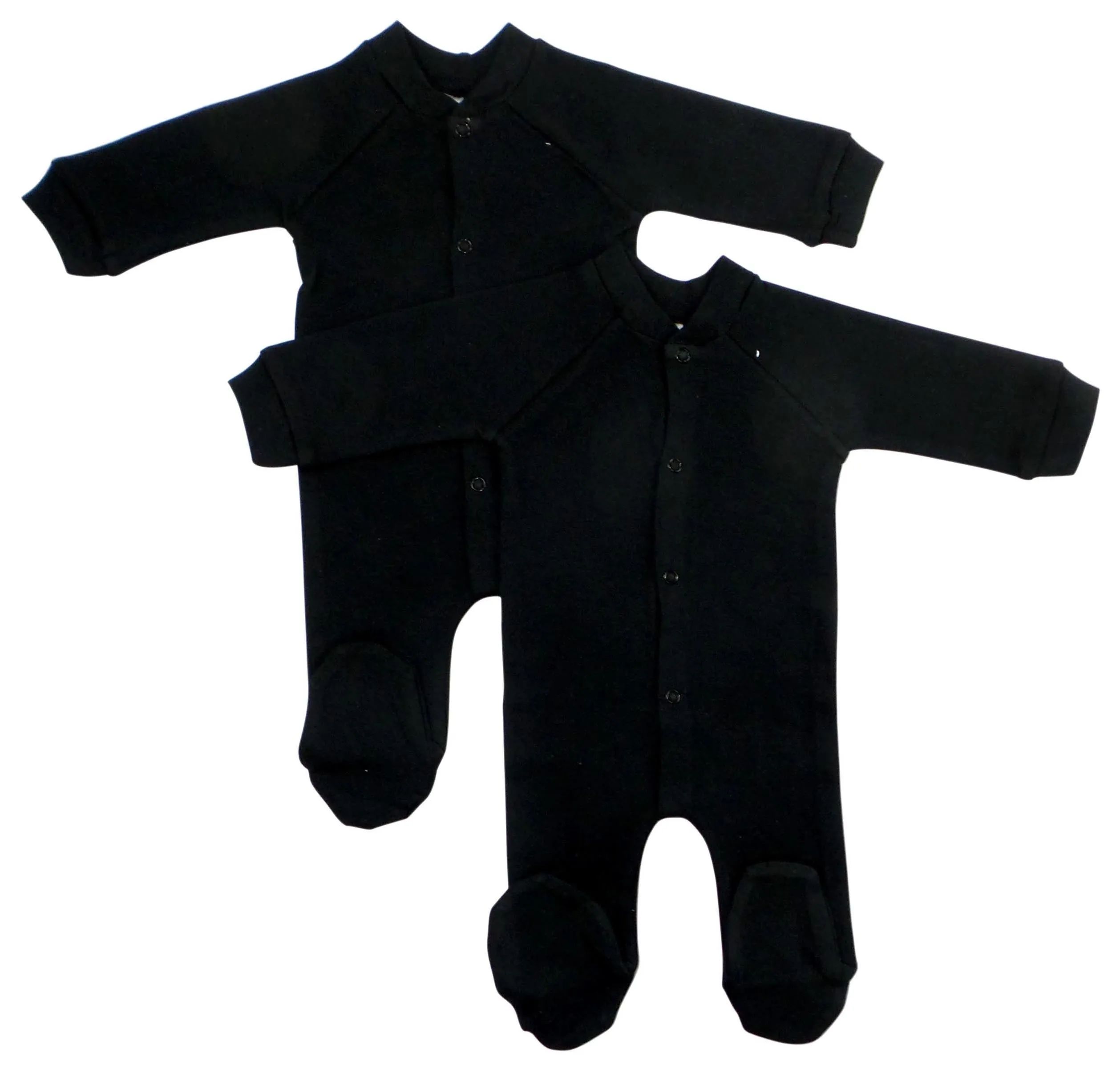 Black Interlock Sleep & Play (pack Of 2) 515dl2