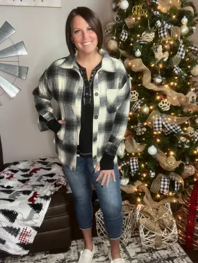 Black Plaid Shacket