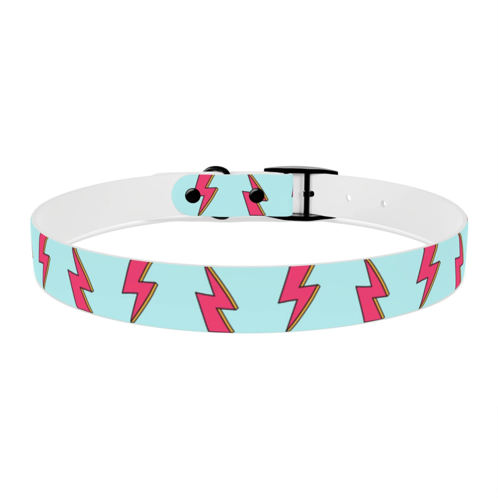 Bowie Ziggy Stardust Lightning Bolt Dog Collar