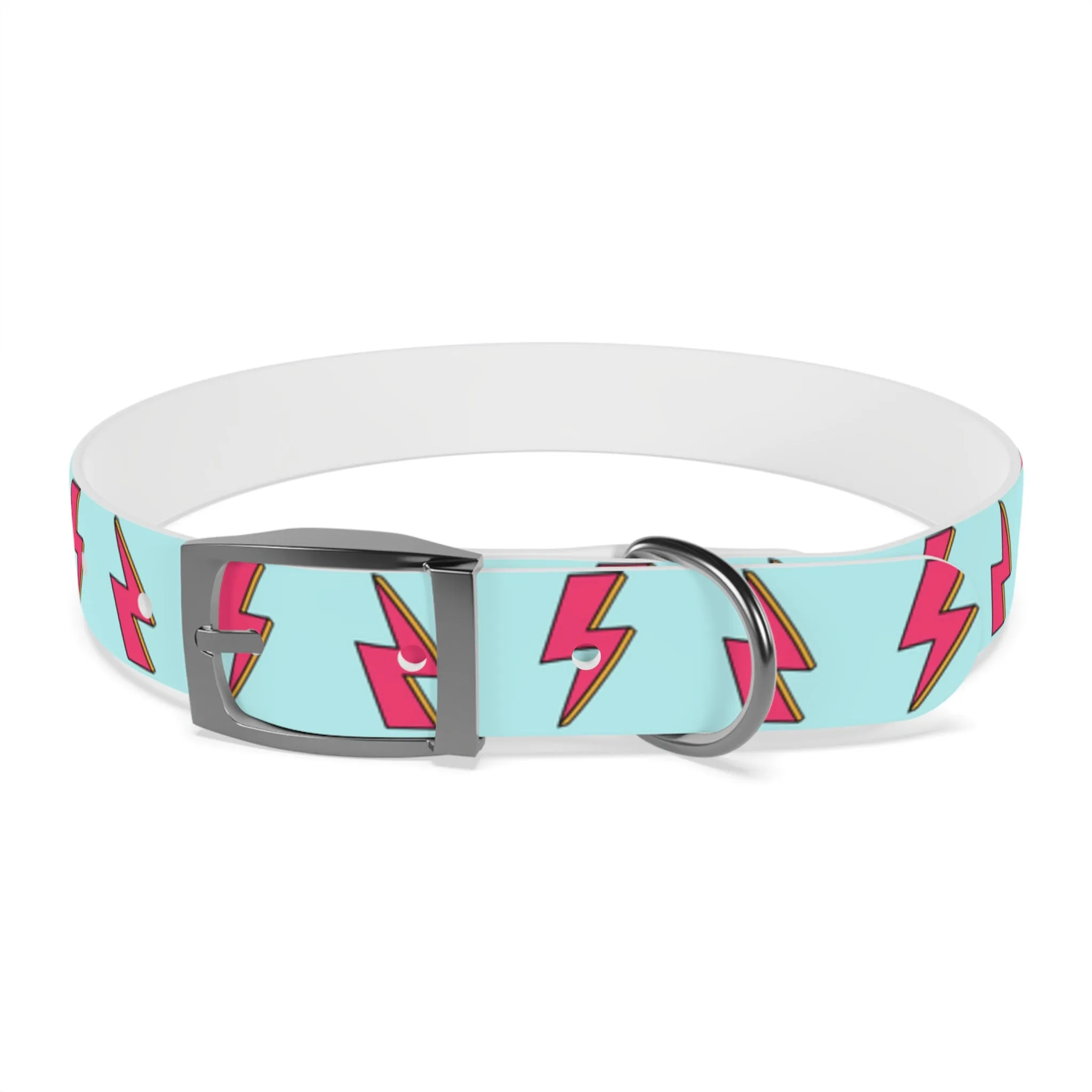 Bowie Ziggy Stardust Lightning Bolt Dog Collar