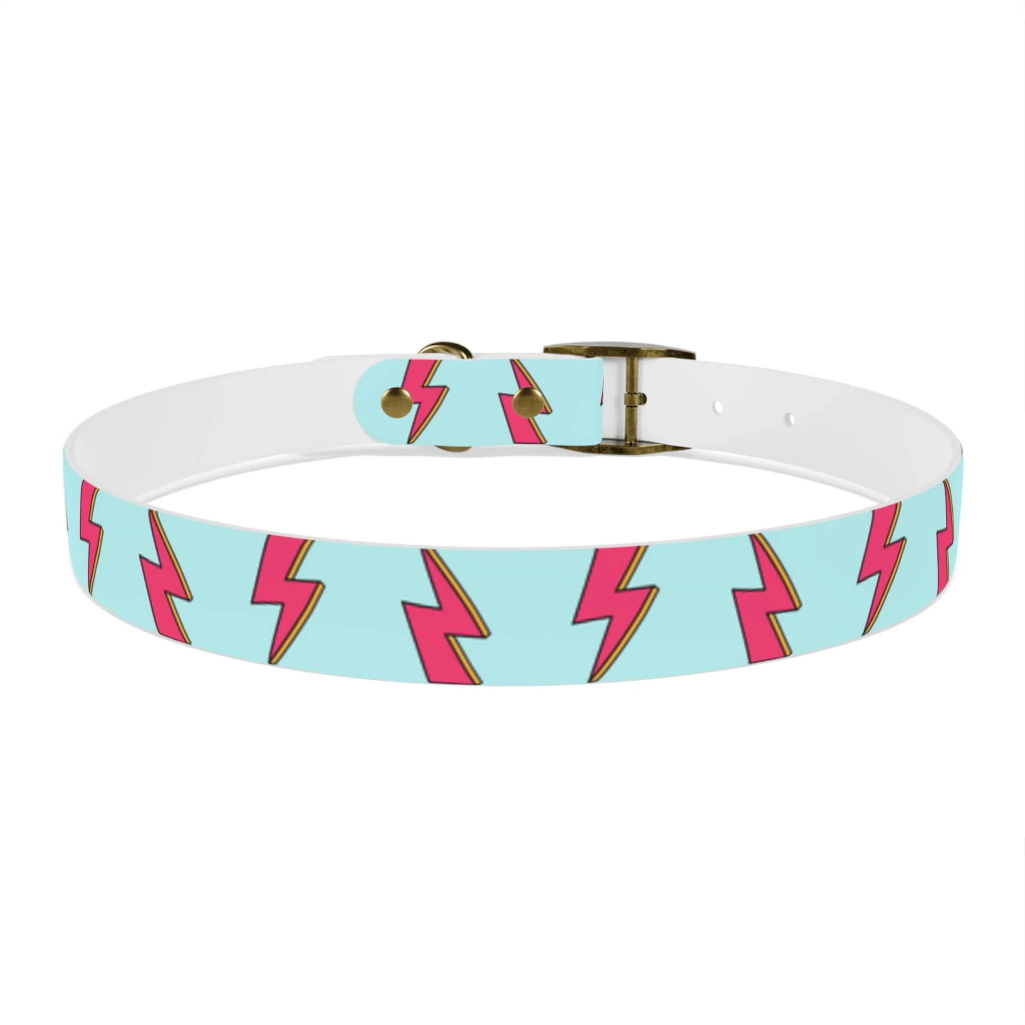 Bowie Ziggy Stardust Lightning Bolt Dog Collar