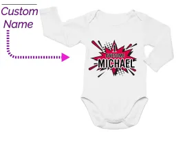 Boys 1st Birthday Awesome Bodysuit Gift with Custom baby Name