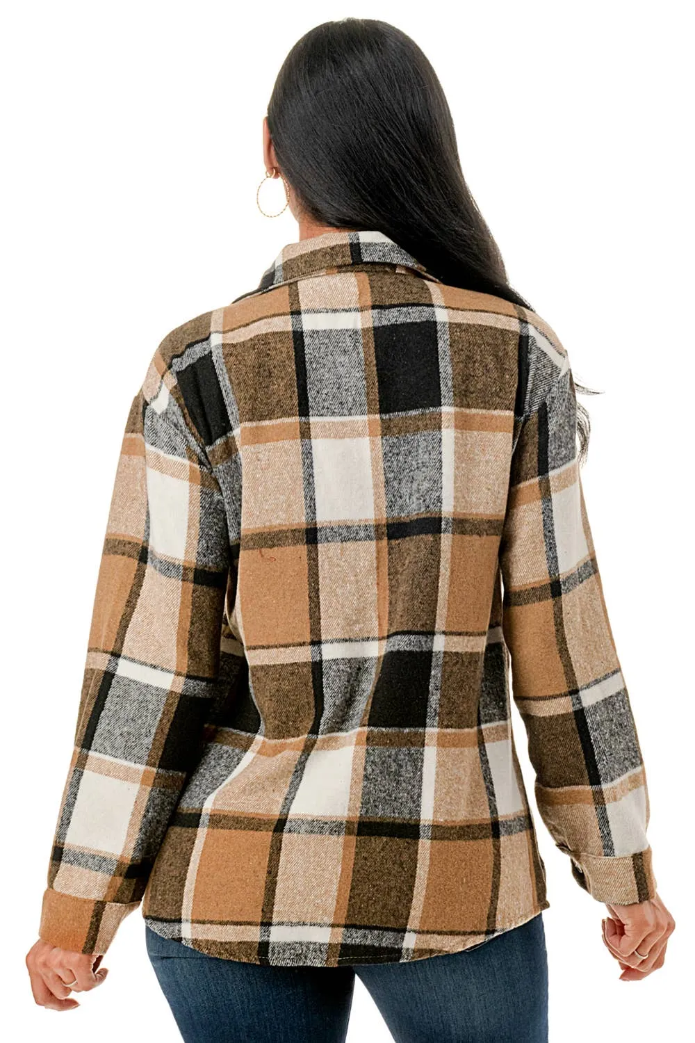 Buttered Toffee Plaid Shacket