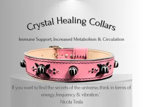 Cancer & Immune Support - Healing Crystal Collar - Art Deco PInk