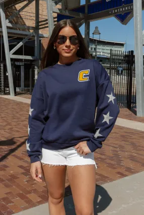 CHATTANOOGA MOCS DEDICATION EMBELLISHED STAR SLEEVE CREWNECK PULLOVER