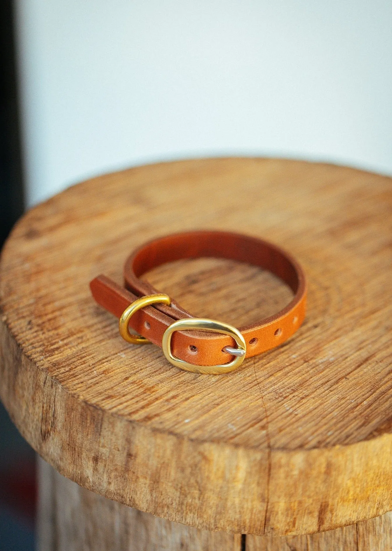 Classic Dog Collar - 12mm - Tan