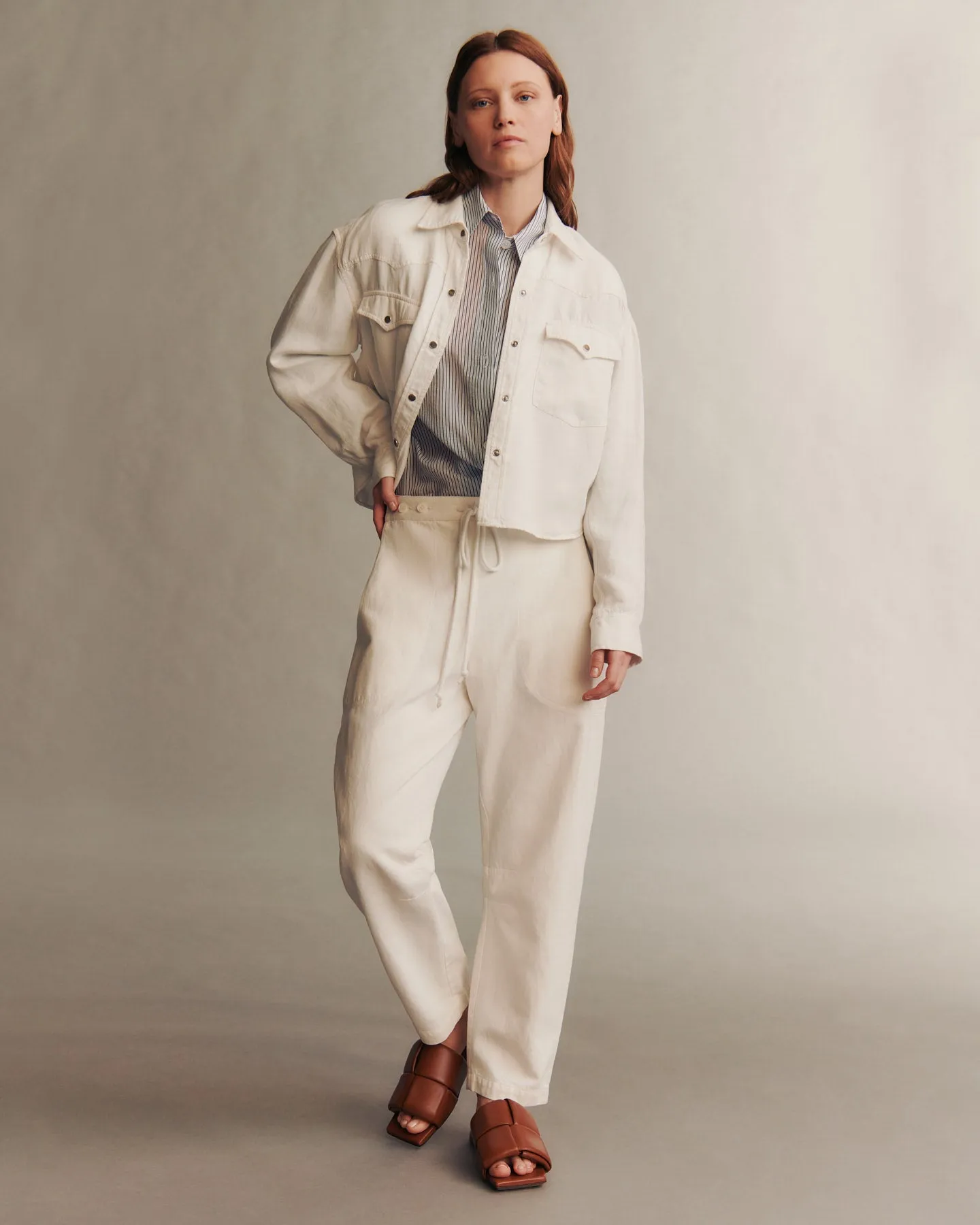 Cropped OG Shirt in Japanese Denim