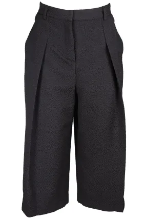 ERDEM BLACK SATIN CULOTTES UK 14