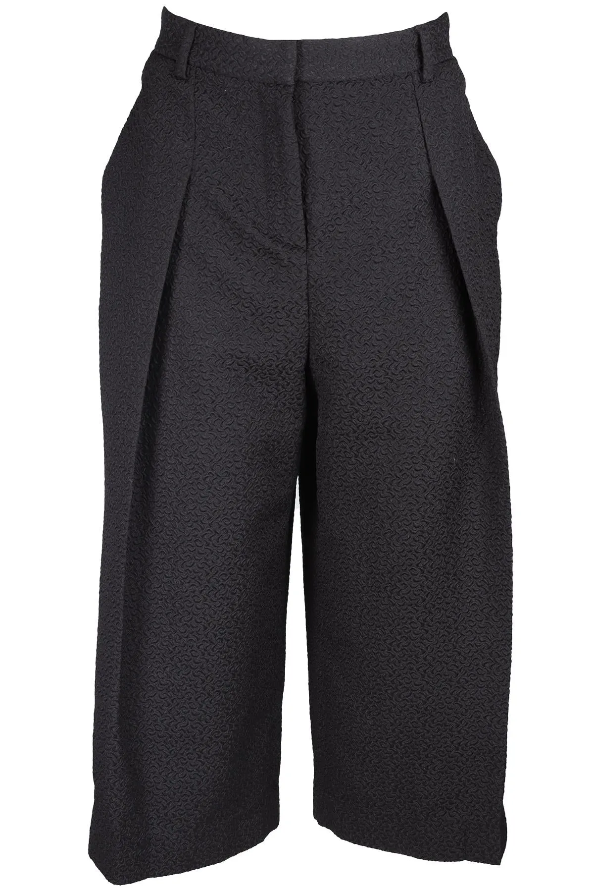 ERDEM BLACK SATIN CULOTTES UK 14