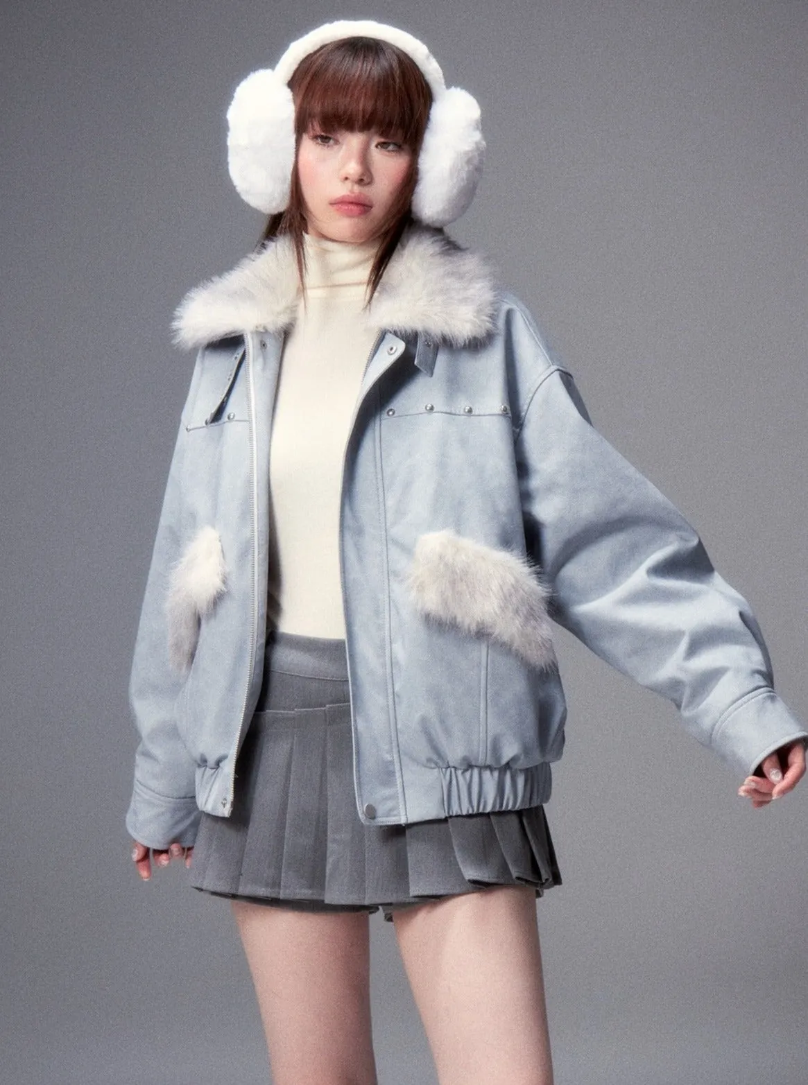 Fur Collar Sweet Jacket