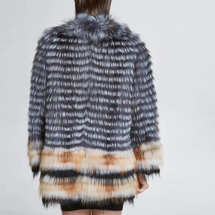 Genuine Fox Fur  Overcoat