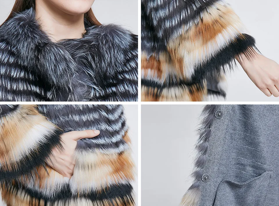 Genuine Fox Fur  Overcoat