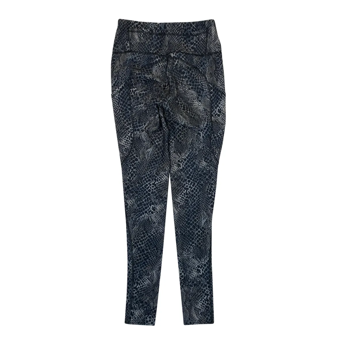 Goode Rider 'Energy' Full Seat Tights in Grey Snakeskin - Women's 24R