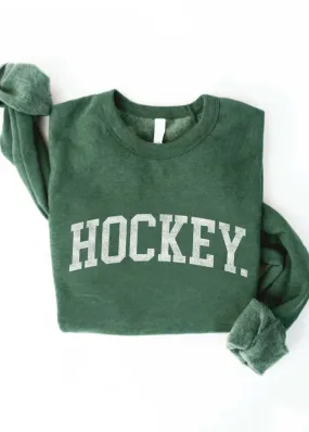 Green Hockey Crew Sweatshirt