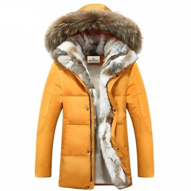 high quality thick warm hooded parkas