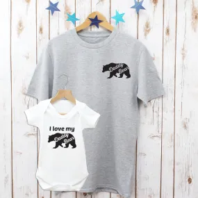 I love My Daddy Bear Matching T Shirts