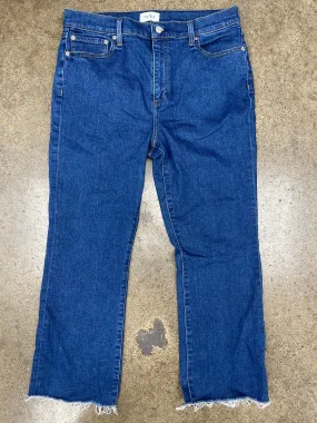 Jeans Straight By Pistola In Blue Denim, Size:12