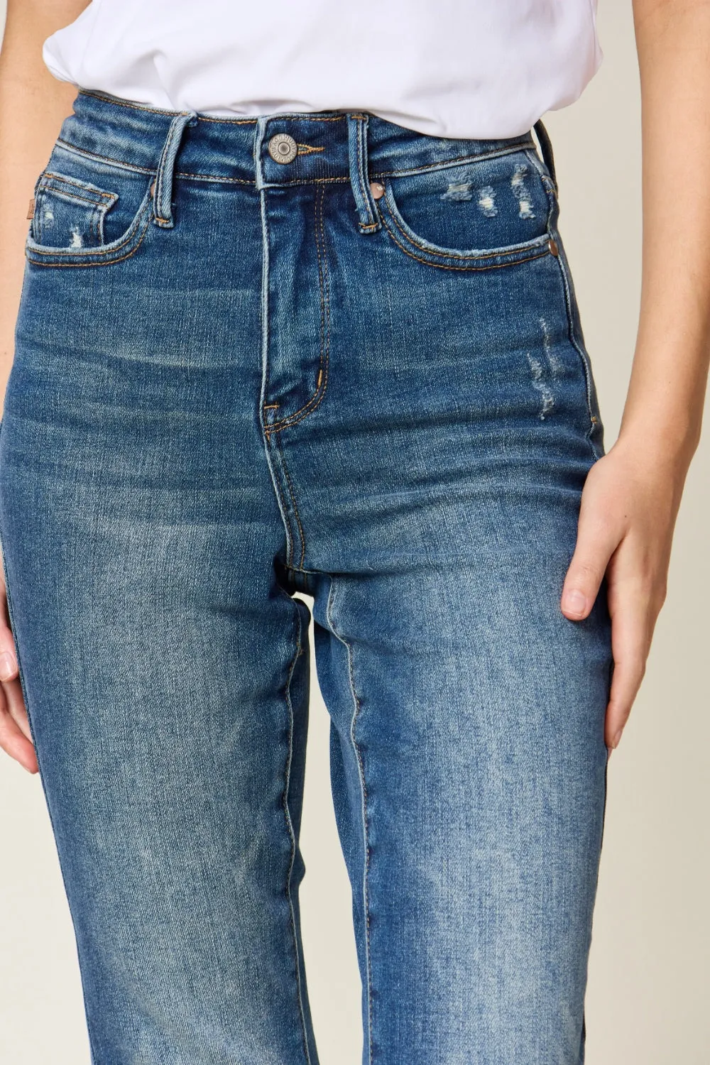 Judy Blue Tummy Control High Waist Slim Jeans - Online Exclusive