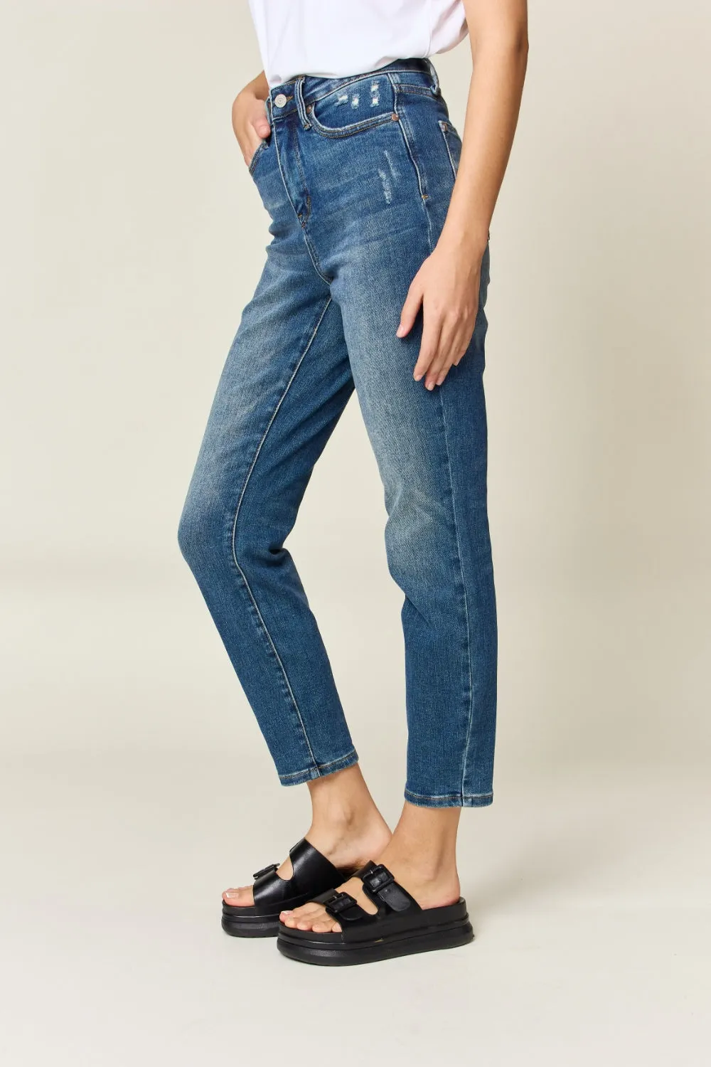 Judy Blue Tummy Control High Waist Slim Jeans - Online Exclusive