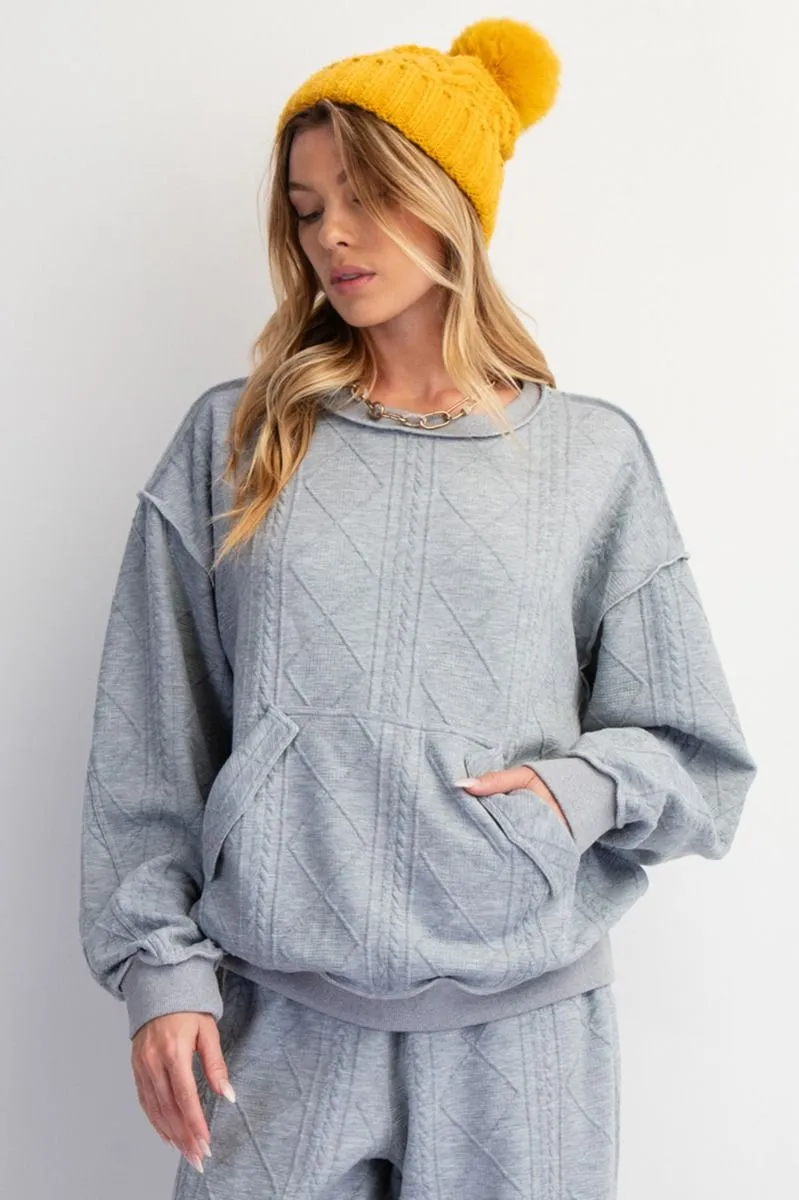 Kenzie Luxe Textured Pullover