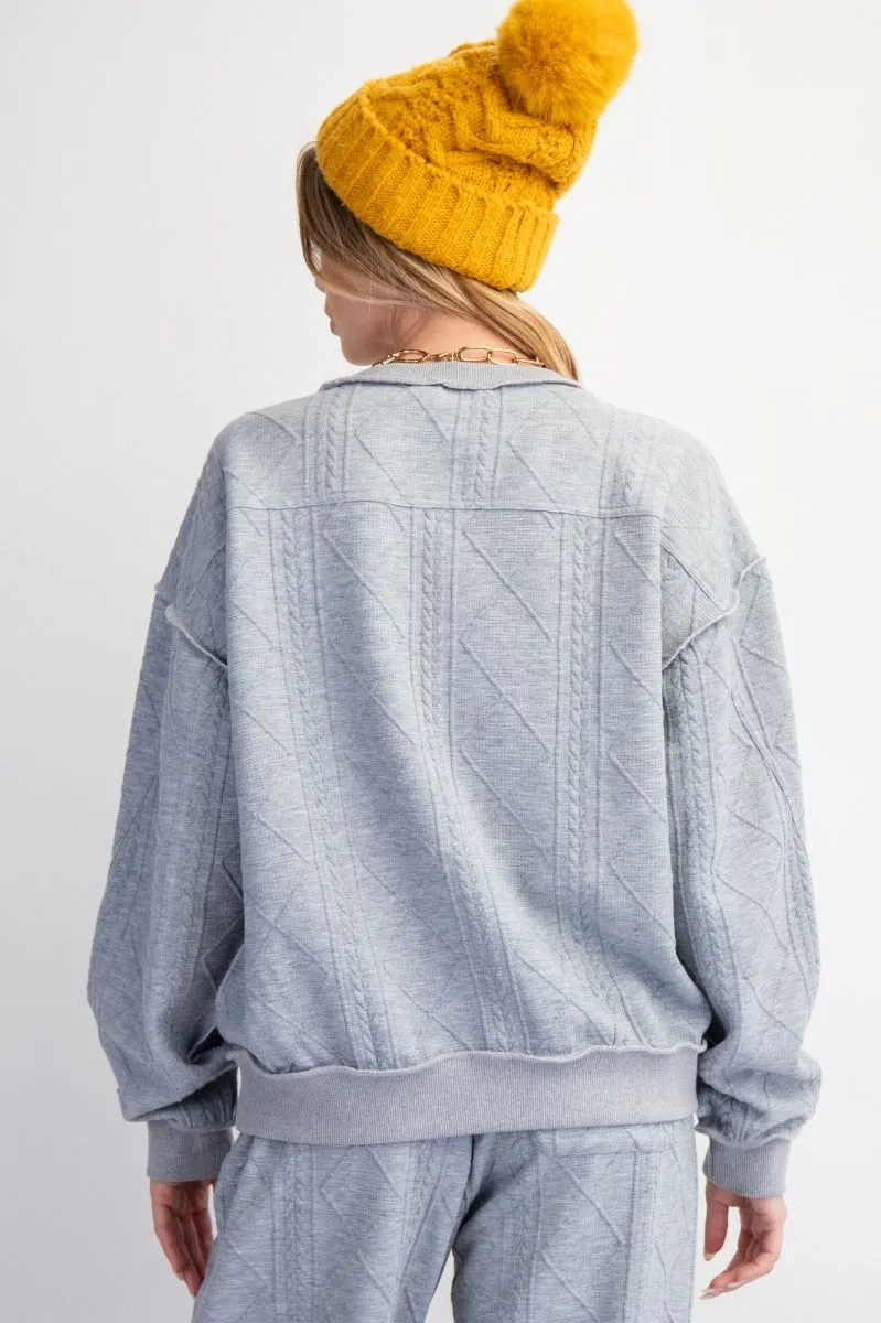Kenzie Luxe Textured Pullover