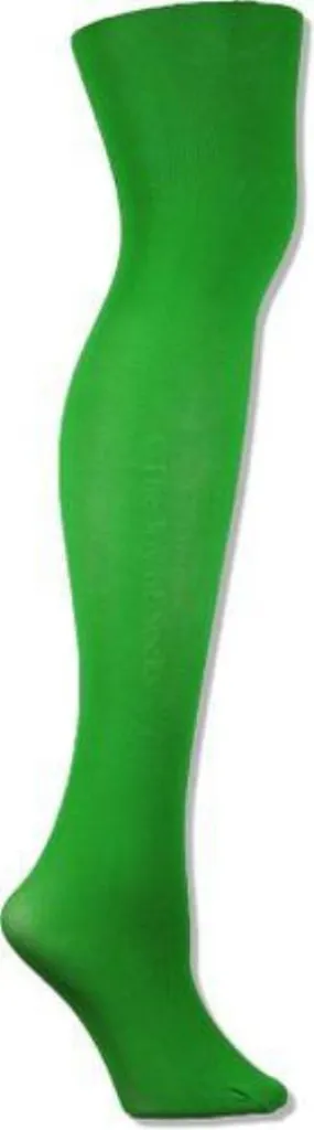 Large/Tall Microfiber Kelly Green Tights
