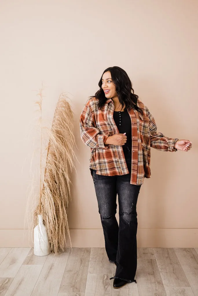 LIVING FREE BEAUTY - Original In Full Support Plaid Top