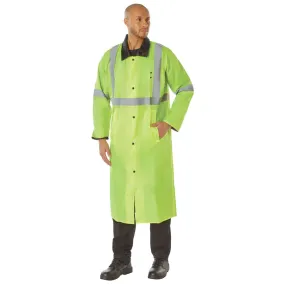 MilSpec Reversible Reflective Rain Parka Safety Green