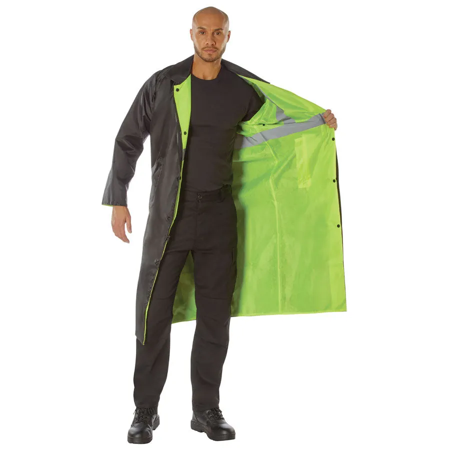 MilSpec Reversible Reflective Rain Parka Safety Green