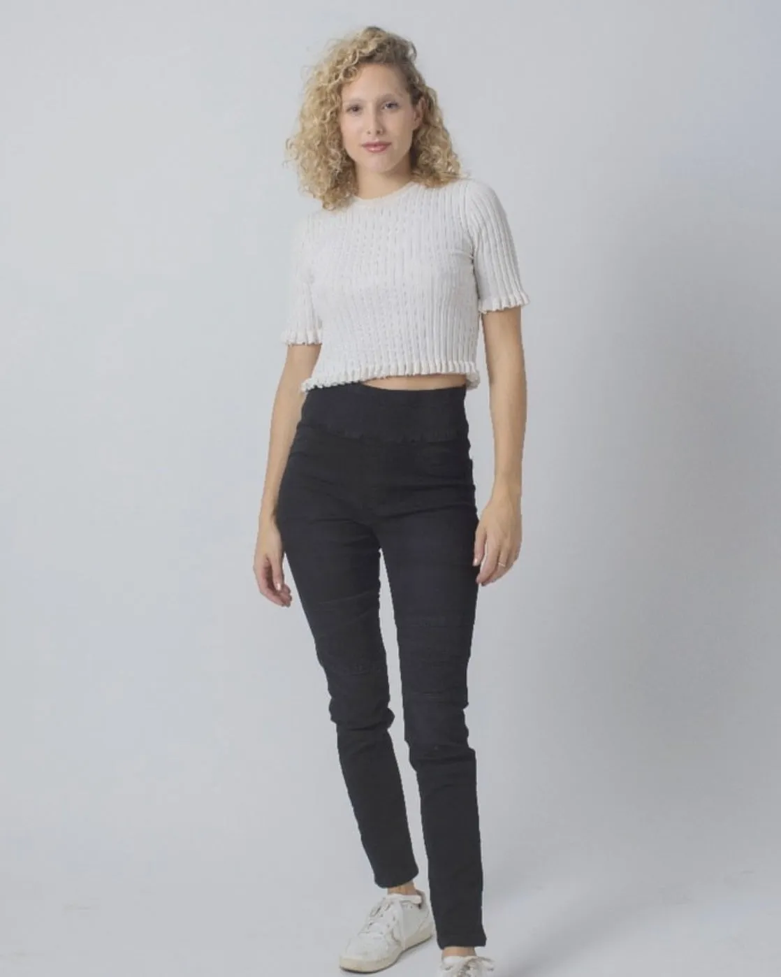 Moto Panel Jeans by Wakee - Black Wash