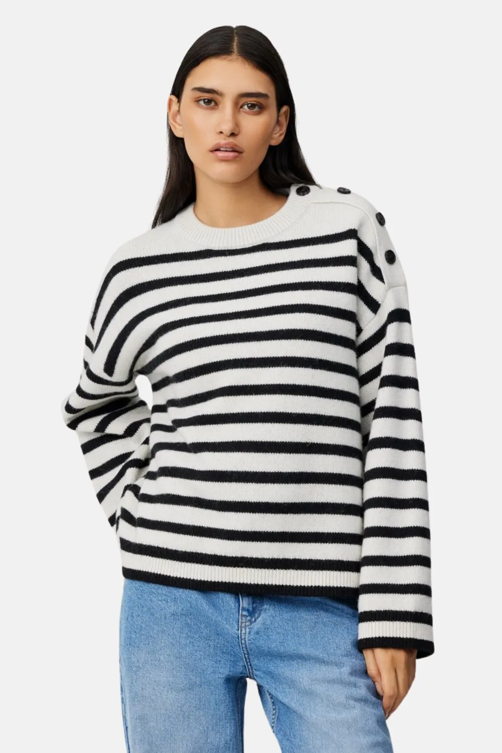MSCH Carina Pullover STP Egret/Black